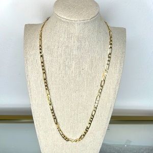 18K gold plated Fígaro style necklace (22”)